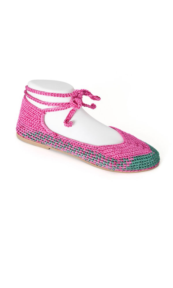 hand crocheted flats
